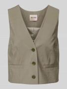 MOS MOSH Weste mit Leistentaschen Modell 'Lua Eden' in Khaki, Größe 36