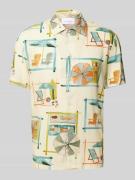 Baldessarini Slim Fit Freizeithemd mit 1/2-Arm Modell 'Easy' in Sand, ...