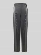 Someday Stoffhose mit elastischem Bund Modell 'Cadori' in Silber, Größ...