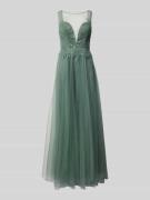 Laona Abendkleid mit Zierstein- und Paillettenbesatz in Mint, Größe 36