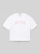 Tommy Hilfiger Teens Regular Fit T-Shirt aus reiner Baumwolle in Weiss...