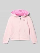 Blue Seven Sweatjacke mit Kapuze und Reißverschluss in Rosa, Größe 104