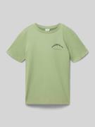 s.Oliver RED LABEL Regular Fit T-Shirt aus reiner Baumwolle in Schilf,...