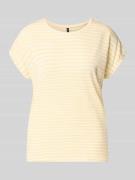 Vero Moda Relaxed Fit T-Shirt aus Lyocell-Mix Modell 'AVA' in GELB, Gr...