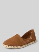 Verbenas Espadrilles aus Leder mit Label-Patch Modell 'CARMEN' in Came...