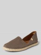Verbenas Espadrilles aus Leder mit Label-Patch Modell 'CARMEN' in Mitt...
