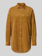 Polo Ralph Lauren Relaxed Fit Hemdbluse aus Cord in Camel, Größe L