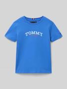 Tommy Hilfiger Teens Regular Fit T-Shirt aus reiner Baumwolle in Royal...