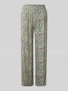 MOS MOSH Stoffhose aus Viskose im Allover-Look Modell 'Bala' in Gruen,...