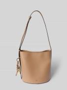 FURLA Handtasche aus Leder mit Label-Detail Modell 'ROXIE' in Hellbrau...