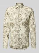 MCNEAL Regular Fit Freizeithemd aus Leinen-Baumwoll-Mix mit Kentkragen...