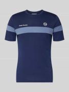 SERGIO TACCHINI Regular Fit T-Shirt mit Logo-Print Modell 'Leone' in D...
