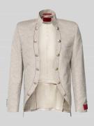 Wilvorst Sakko mit Stehkragen und Knopfleisten in Beige, Größe 102