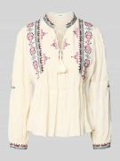 Bash Tunikabluse mit Motiv-Stitching Modell 'TILT' in Beige, Größe L