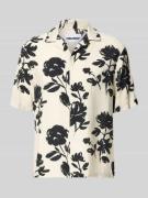 REVIEW Regular Fit Freizeithemd aus Viskose-Mix in Ecru, Größe L