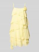 Vero Moda Fließendes Cocktailkleid mit Volants Modell 'ALADYN' in Hell...