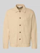 SELECTED HOMME Oversized Hemdjacke aus Baumwoll-Leinen-Mix Modell 'OTT...