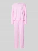 Lauren Ralph Lauren Pyjama aus reiner Baumwolle in Rosa, Größe L
