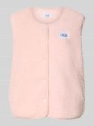 VILLA SOPHIE Regular Fit Weste in Teddy-Optik Modell 'AMALIA' in Hellr...