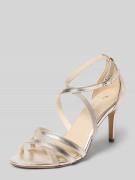 Tamaris Sandalen in schimmernder Optik in Silber, Größe 36