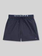 Tommy Hilfiger Badehose mit Logo-Bund in Marine, Größe L