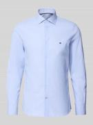 Tommy Hilfiger Tailored Fit Businesshemd aus Baumwoll-Mix in Bleu, Grö...