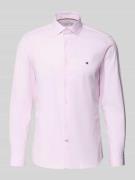 Tommy Hilfiger Tailored Fit Businesshemd aus Baumwoll-Mix in Rosa, Grö...