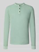 Superdry Longsleeeve mit Knopfleiste in Gruen, Größe L