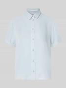 Jake*s Casual Regular Fit Hemdbluse mit 1/2-Arm in Hellblau, Größe 34
