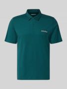 Jack & Jones Poloshirt mit Label-Print Modell 'BRANDON' in Petrol, Grö...