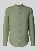 Only & Sons Slim Fit Freizeithemd aus Baumwoll-Leinen-Mix Modell 'CAID...