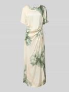 mbyM Maxikleid in Wickel-Optik mit Schnürung Modell 'Kylar' in Beige, ...