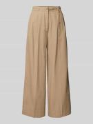 HUGO Straight Fit Hose aus reiner Baumwolle in Beige, Größe 34