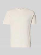 JOOP! Collection T-Shirt mit Strukturmuster Modell 'Raulos' in Offwhit...