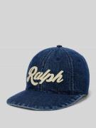 Polo Ralph Lauren Basecap mit Label Schriftzug in Jeansblau, Größe 1
