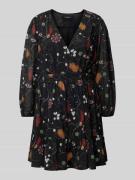 Scotch & Soda Minikleid in Wickel-Optik in Black, Größe 38