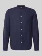 Only & Sons Slim Fit Freizeithemd aus Baumwoll-Leinen-Mix Modell 'CAID...