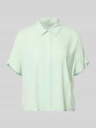 Tom Tailor Denim Relaxed Fit Kurzarmbluse aus Viskose in Hellgruen, Gr...