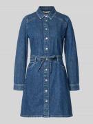 Tom Tailor Denim Jeanskleid mit Taillengürtel in Jeansblau, Größe L