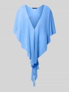 Vera Mont Stola aus Chiffon mit Knopfverschluss in Hellblau, Größe L