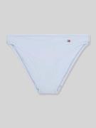 TOMMY HILFIGER Bikini Slip mit Logo-Stitching in Hellblau, Größe L