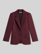 Tommy Hilfiger Relaxed Fit Kurzblazer aus Wollmix in Bordeaux, Größe 3...
