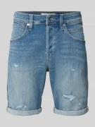 Jack & Jones Jeansshorts mit Umschlag Modell 'RICK' in Hellblau, Größe...
