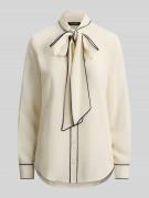 Lauren Ralph Lauren Regular Fit Schluppenbluse mit Kontrastnähten in B...