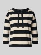 Betty Barclay Sweatshirt mit 3/4-Arm in Black, Größe 40