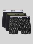 BOSS Slim Fit Boxershorts aus Baumwoll-Mix Modell 'POWER' in Black, Gr...