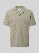 Lindbergh Regular Fit Freizeithemd mit Reverskragen in Oliv, Größe L