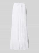 REVIEW Maxirock im Stufen-Look in Weiss, Größe L