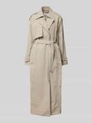 Ivy Oak Trenchcoat mit Bindegürtel Modell 'CORDELIA' in Stein, Größe 3...
