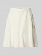 Marc O'Polo Relaxed Fit Mini-Rock aus reinem Leinen in Sand, Größe 38